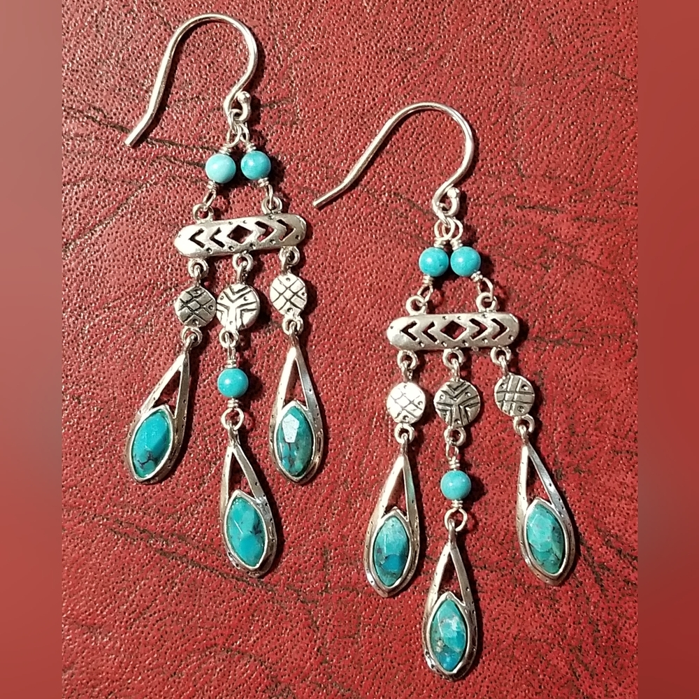Silpada Sterling Silver & Turquoise Earrings